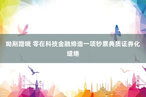 呦剐蹭哦 零在科技金融缔造一项钞票典质证券化缱绻